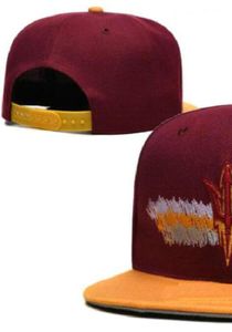 2023 All Team Fan's USA College Baseball verstellbare Sun Devils-Mütze auf dem Feld, Mix-Bestellgröße, geschlossene Flat Bill Base Ball Snapback Caps Bone Chapeau