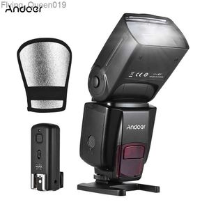 Teste flash Andoer ad560 IV Speedlite Light Flash Light Gn50 W/ Flash Trigger Repector per la fotocamera DSLR YQ231004