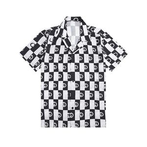 أزياء الذكور قميص هاواي بأكمام قصيرة قمم صغيرة الشبكة الصلبة ألوان رجال القمصان قميص رفيع الرجال 3xl252s