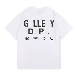 Designer Galerie Tee Depts T-shirts Casual Man Damskie TEE Ręcznie malowane atrament Graffiti Letters Lose Short Sleeved Okrągła szyja