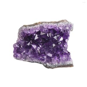 Pendant Necklaces Exquisite Irregular Natural Amethyst Stone Crystal Clusters For Reiki Home Decoration Purple Quartz Healing Crystals