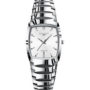 Kingnuos Luxury Lovers Couples Quartz Smart Diamond Watches 40mm Dial Mens 25mm Diameter Womens Watch Tungsten Steel Calender Wris254o