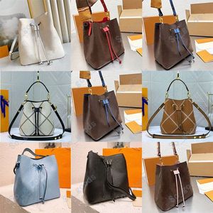 Designer NeoNoe Kordelzug Abnehmbarer verstellbarer Riemen Schulter Neo Sommer Noe Taschen Luxus Druck Buchstaben Leder Frauen Eimer Handtasche p2Tp #