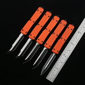 MT Version Orange Knives Black D2 Steel Blade 6061-T6 Aviation Aluminum Alloy Handle Camping Survival Outdoor EDC hunt Tactical Tool dinner Pocket knife