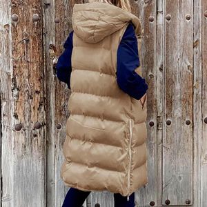 Kamizelki damskie kamizelki kamizelki płaszczowe płukanie kurtki bez rękawów w kolorze solidnym kolorem zima ciepła bawełniana bawełniana kamizelka
