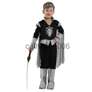 Specjalne okazje Dzieci Child Medieval Crusader Warrior Knight Costume for Boys Halloween Party Mardi Gras Medieval Temat Fancy Dress x1004