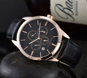 Vach New Yupoo Watch Mens Quartzwatchムーブメント防水高品質の腕時計時間式シンプルな高級人気時計レザーストラップデザイナーウォッチ