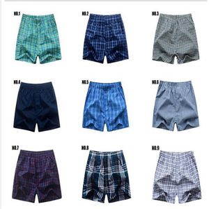 NUOVO lotto biancheria intima di cotone da uomo plaid boxer pantaloni da notte Ss mutande marca di alta qualità allentato uomo casual homewear mutandine276i