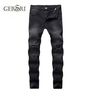 Gersri Jeans Uomo Patchwork Destry Marca Comodi Pantaloni corti Uomo Cowboys Demin Pantaloni Uomo Drop X0621203R