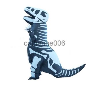 Occasioni speciali Festa di Halloween Costume intero Costume da dinosauro scheletro gonfiabile alimentato a batteria x1004