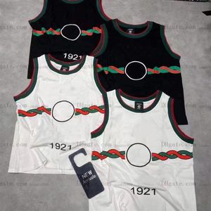 SS22 Mens Tank Tops 1921 Serisi Pamuk Düz Örgü Tank Erkekler Yelek Mans Mans Vestiler Marka İç Çamaşırı Boyutu M-XXL291U