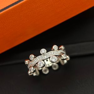 Dupe Design 925 Sterling Silver Rings for Women Wedding Ring Full Diamonds Ring