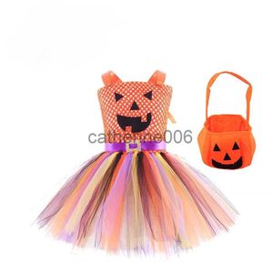 Specjalne okazje na Halloween dla dzieci kostium dyni dla dzieci Tutu sukienka wiedźma sukienka cosplay księżniczka sukienka noworoczna prezent x1004