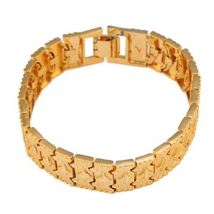 arrivi braccialetto etiope gioielli interi gioielli di moda 24k color oro bracciale in ottone dorato da uomo270S