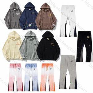 Erkek Hoodies Designer Depts Erkekler Sweatshirts Erkek Moda Galerileri Kadın Graffiti Kazak Hoody Kış Kadın Hoodie Gary Boyalı Mektuplar Basılı Basılı