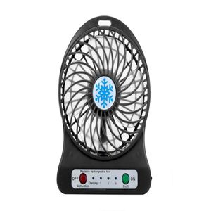 USB Gadgets Taşınabilir Mini Fan LED Işık Hava Soğutucu Küçük Masa Pil PC Dizüstü Bilgisayar Soğutma Havalandırma Havalandırma USB9235670 Bırakma Teslimat Comp Dhmno