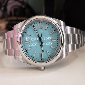 41mm relógios masculino automático ásia 2813 movimento bp relógio de aço cristal fábrica vermelho preto turquesa azul prata doces pink263l