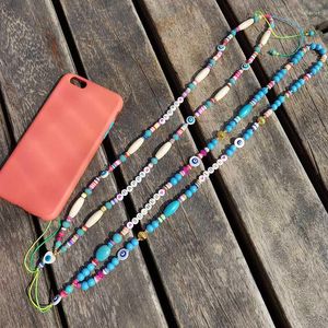 Pendant Necklaces Boho Stone Straps Rope Mobile Phone Neck Strap Lanyard For Key ID Card USB Badge Holder DIY Lariat Hang Rop