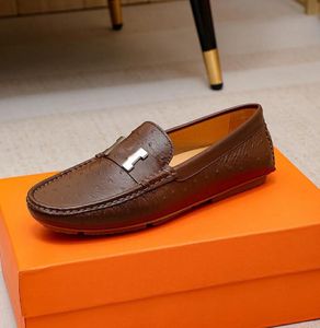 Erkek sürücü ayakkabıları moccasin loafers tasarımcı gündelik ayakkabılar lüks loafers erkek ayakkabıları kahverengi spor ayakkabılar antrenör kutu toz çantası ile 38-45