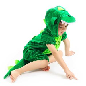 Special Occasions Kids Child Animal Dinosaur Costume Cosplay Boys Short Summer Green Kindergarten School Party Student Game Role Play Suit x1004