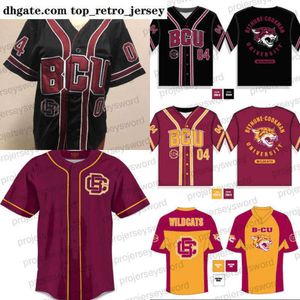 Bethune Cookman University Baseball-Trikot für Herren, individuell, mit beliebigem Namen und Nummer, genäht, groß und groß