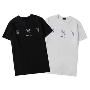 Mens Designer T Shirt Fashion Paris Men Women Couples Casual Shirt Black White Stylist Shirts156f