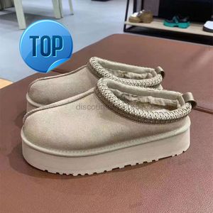 Mulheres clássicas mini botas tasman tazz chinelos de pele plataforma inverno camurça sapatos de lã senhoras quentes booties6h