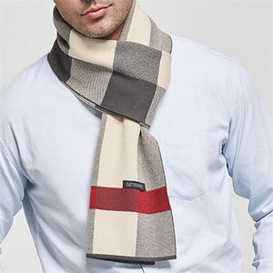 Sciarpe Designer Brand Uomo Sciarpa scozzese in cashmere Calda sciarpa da collo Classic Lattice Uomo Business Avvolge Moda maschile Bufanda Scialli