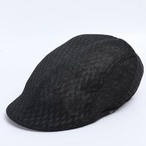 Berets Men Women Soft Net Retro Hats Casul Breathable Winter Warm Comfort Beret Sport Mesh Artist French Painter Hat
