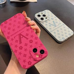 Beautiful printed Phone Cases For iPhone 15 plus 14 13 12 11 Pro max 7 8 XR XS XSMAX case Luxury designer silicone cover