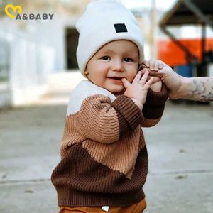 Kadın Sweaters Ma Baby 6m-3y Toddler Infnat Yenidoğan Erkek Bebek Kız Sweaters Örgü Uzun Kollu Kazak Üstler Kış Sonbahar Giysileri231004