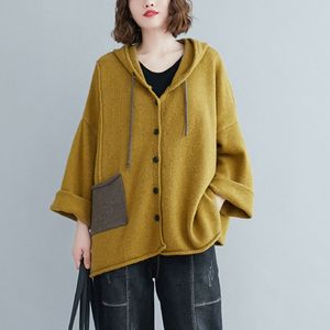 2024 frauen Strickjacke Mäntel Neue Ankunft Herbst Winter Koreanische Vintage Stil Lose Weibliche Casual Pullover S2371