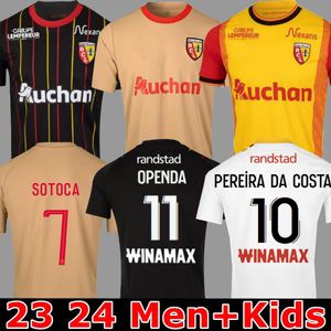 Майо RC Lens 23 24 футбольные майки домашние желтые Saint-Barbe специальные OPENDA GANAGO SOTOCA Футболка 2023 детская NOTRE SANG ESTOR PEREIRA DA COSTA FRANKOWSKI