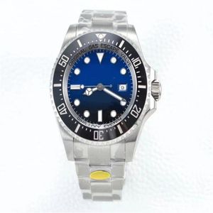 Designer Watch BK Factory V3 Deep Sea-Dweller SA3235 Automatisk herr Titta på svart keramisk Bezel D-Blue Dial 904L Steet Edition Ny 1275N