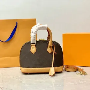 Luxus-Designer-Tasche für Damen, hochwertige Shell-Tasche, Damen-Handtasche, Tragetasche, Leder, mit Blumenprägung, Umhängetasche, Umhängetasche, Messenger-Handtasche, Geldbörse