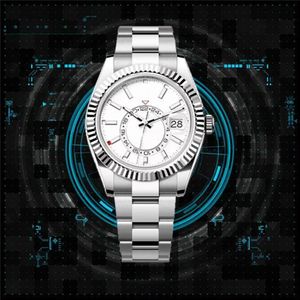Top Men's Watch 42mm rostfritt stål automatisk mekanisk klocka utomhus sportvattentät klocka mycket trevligt