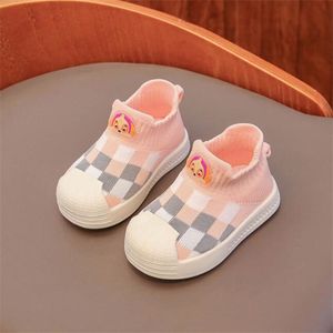 New children's first toddler baby mesh soft-soled toddler shoes infants one-pedal knitted socks and shoes