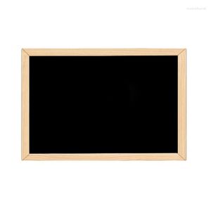Chains Double-Sided Blackboard Wooden Crafts Frame Small Writing Message Board Home Decoration DIY Listing
