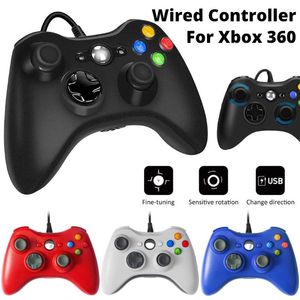 Game Controllers For Xbox 360 Wired Controller With Dual Vibration Turbo Function Gamepad Windows 10/8.1/8/7 Accessories