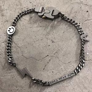 ALYX Hero Chain Necklace Pearl ALYX Accessories Titanium Steel Metal Fashion Hip Hop ALYX Necklace Y0124192w
