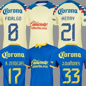 23 24 Club America Soccer Jerseys Liga MX Henry J.Quinones D.Valdes 3º A.Zendejas Fidalgo 2023 2024 Home Away Away Maillot Fãs Slim Player Version Football 24 25