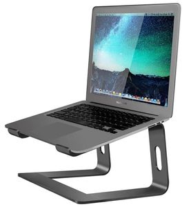 Aluminum Laptop Stand for Desk Compatible with Mac MacBook Pro Air Notebook Portable Holder Ergonomic Elevator Metal Riser for 10 4214827