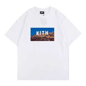 Herr t-shirts överdimensionerade nya kith tokyo shibuya t shi män kvinnor högkvalitativ gata utsikt shis tee tops rose omoroccan kakel teesskicl