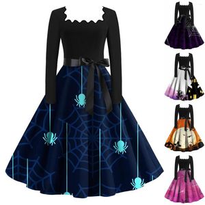 Casual Dresses Elegant And Pretty Women's Unique Floor-Length For Woman 2023 Fashion Long Sleeves Halloween Frocks