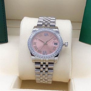 High quality women's watch 31MM sapphire classic fashion waterproof stainless steel automatic folding button209S