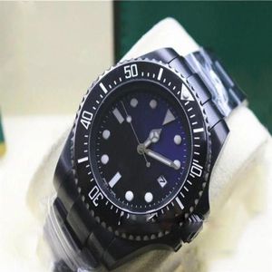 black strap men seadweller ceramic bezel stanless steel clasp 116660 automatic movement business casual mens watches308Y