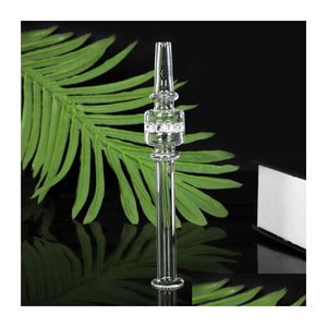 Smoking Pipes 6.0 Inch Glass St Nail Mini Nectar Collector Accessories Thick Clear Honeycomb Filter Tips Pyrex Oil Burner Pipe Tobac Dhpy4