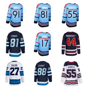 Kyle Connor Nikolai Ehlers RCAF Aniversário Winnipeg Hóquei Jersey Jets Josh Morrissey Mark Scheifele Adam Lowry Logan Stanley Neal Pionk Alex Iafallo Tamanho S-3XL