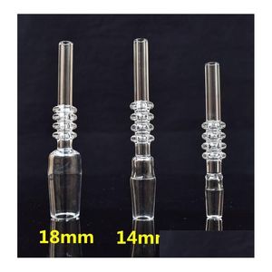 Cachimbos de fumo em estoque 10mm 14mm 18mm ponta de quartzo para mini kits de coletor de néctar banger prego gota entrega casa jardim doméstico sund dhjkb