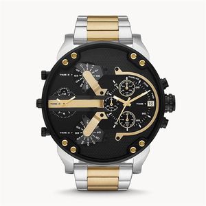 DZ Watch Mr Daddy 2 0 Chronograph Two-Tone rostfritt stålklocka DZ74593037